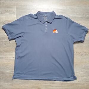 Tommy Bahama Islandzone Supima Cleveland Browns NFL Polo Men's XXXL Gray 3XL
